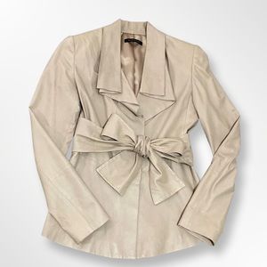 Elie Tahari Lambskin Jacket with Sash